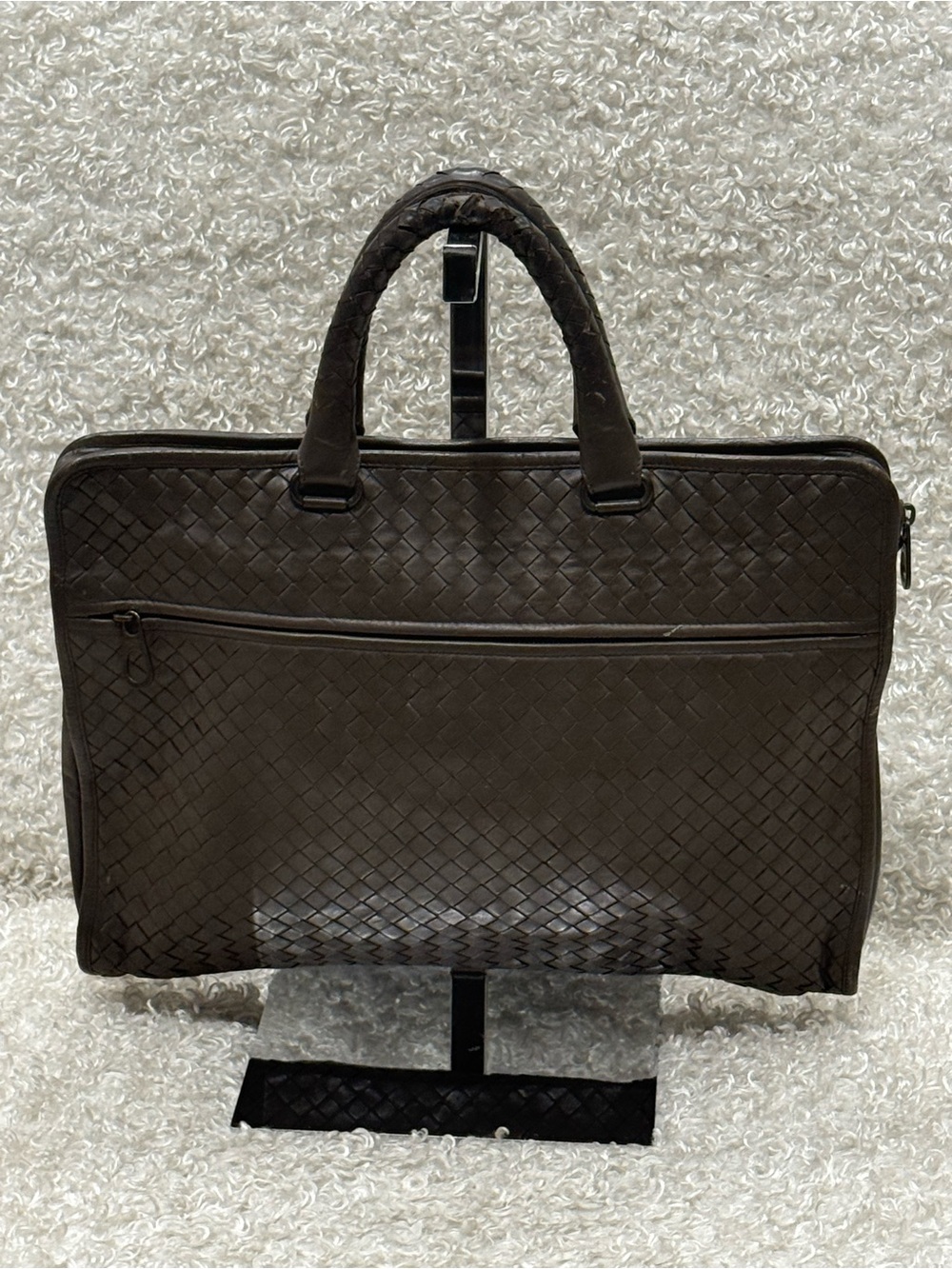 Bottega Veneta Intrecciato Leather Briefcase Business Laptop Bag
